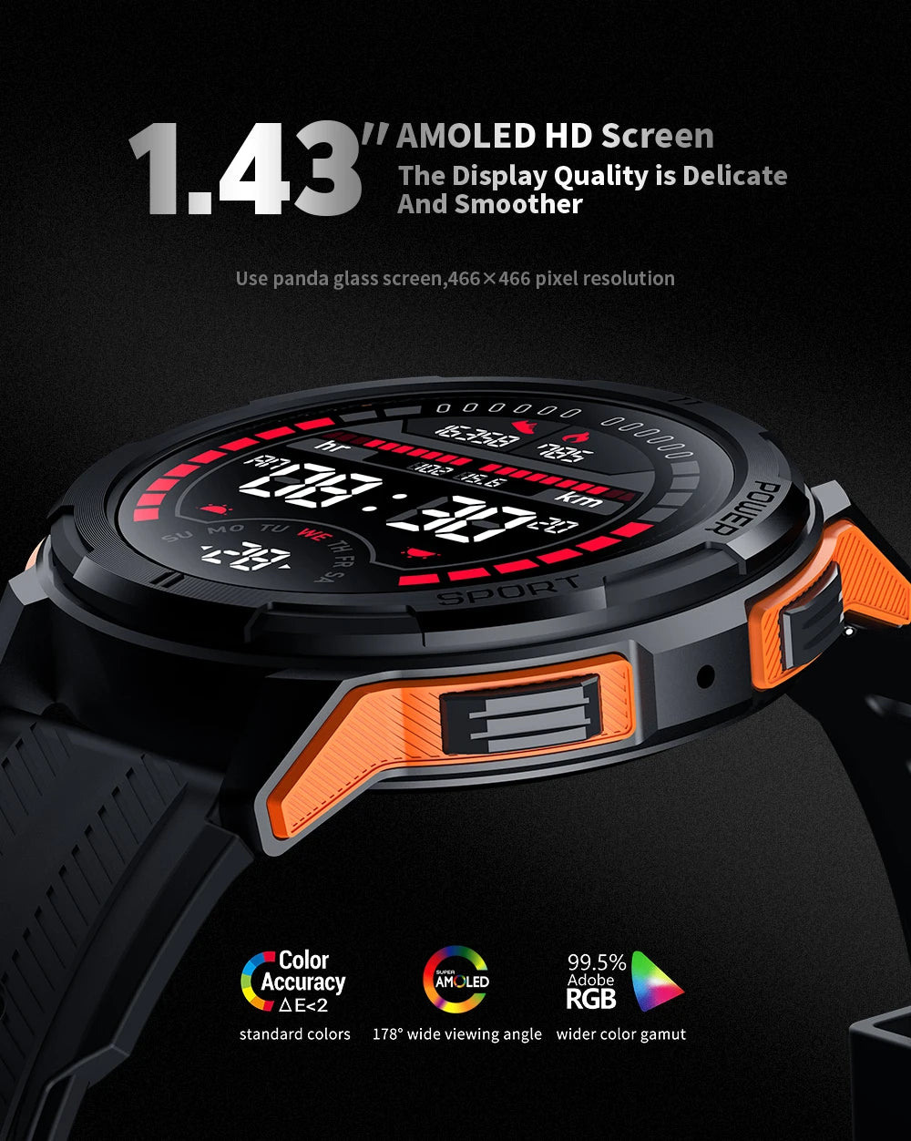 CowLost | oukitel-smartwatch-bt10-watch-1-43-amoled-display-410mah |11