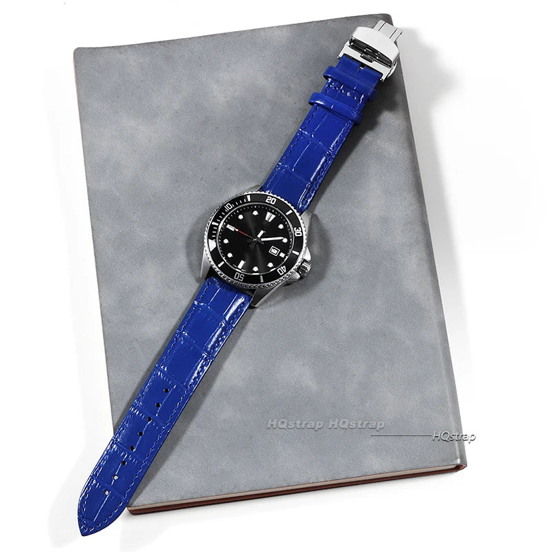 CowLost | product_id-genuine-calfskin-leather-watchband-14-24mm-folding-buckle-unisex-strap-for-business-watches |6