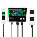 JUANJUAN CO2 Controller with LCD Display 0-5000ppm Carbon Dioxide Regulator for Greenhouse Air Quality Monitoring
