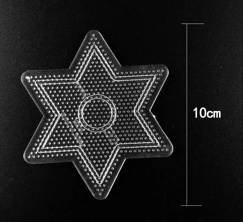 7 Types 2.6mm Perler Beads Pegboard Template for Hama Beads DIY Crafts Puzzle Tool