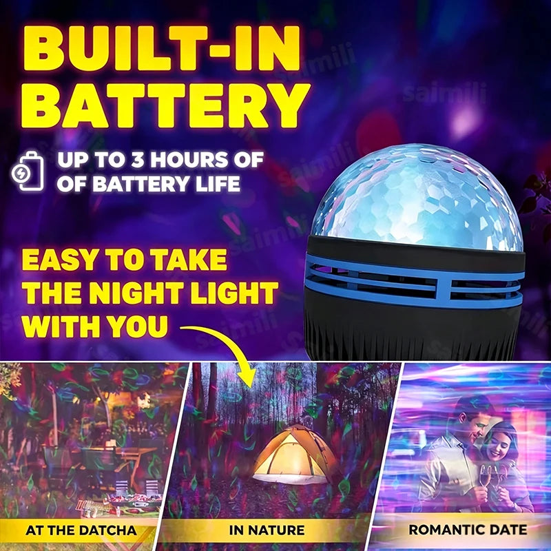 CowLost | usb-galaxy-projector-aurora-5v-night-light-360-rotating-gb-colorful-night-lights-with-remote-control-for-home-theater-room-deco |5