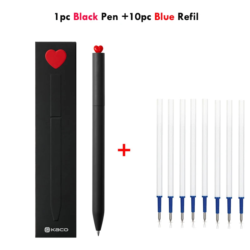 CowLost | product_id-kaco-first-cute-love-0-5mm-black-ink-gel-pen-set-rotating-ballpoint-for-valentines-day-gift |32