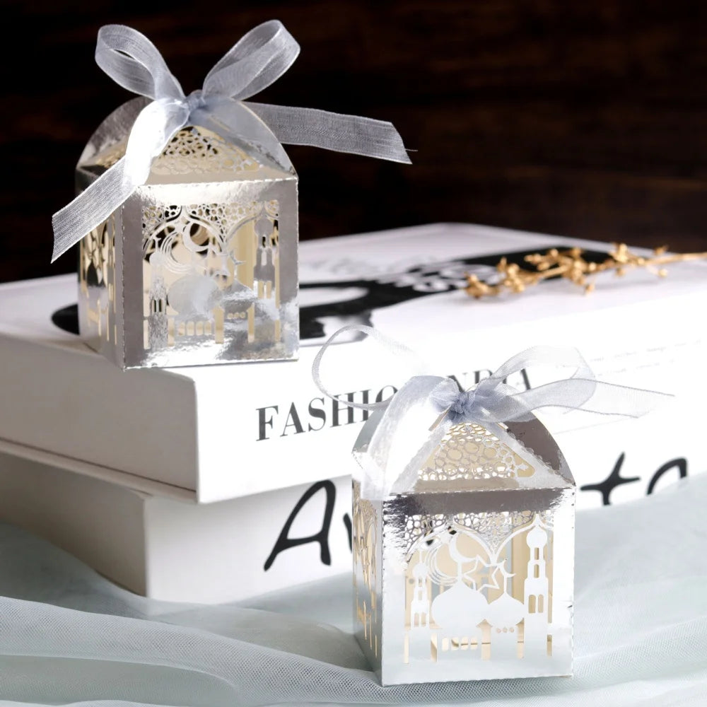 CowLost | 10pcs-eid-gift-boxes-pearl-paper-candy-box-ramadan-kareem-decoration |2