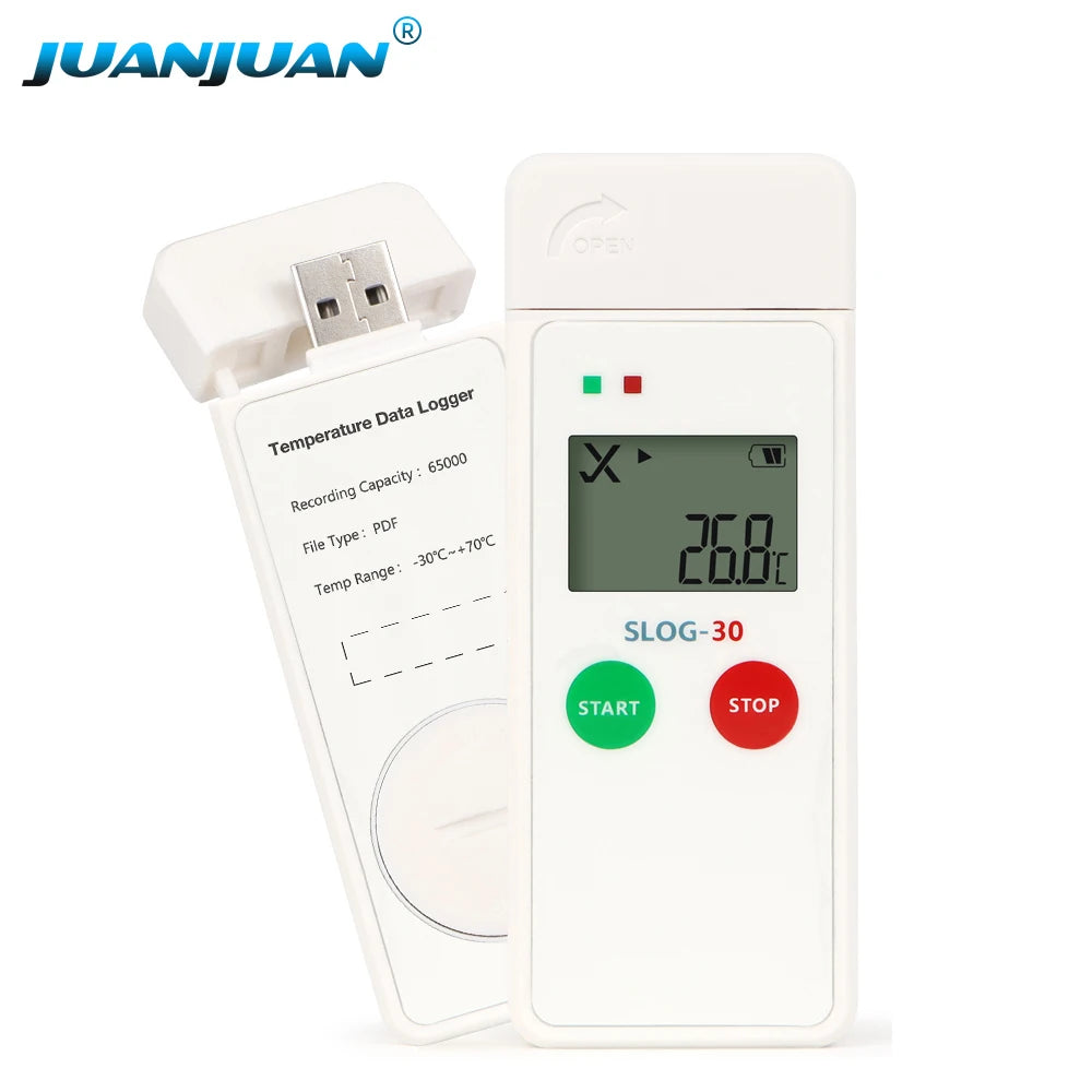 Reusable USB Temperature Data Logger 65000 Sets PDF Report for Food Medicine Vaccine Cold-Chain