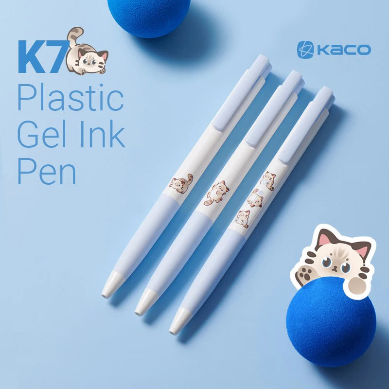 CowLost | product_id-kaco-k7-kawaii-gel-pen-0-5mm-black-ink-cute-cat-design-quick-dry-stationery |1