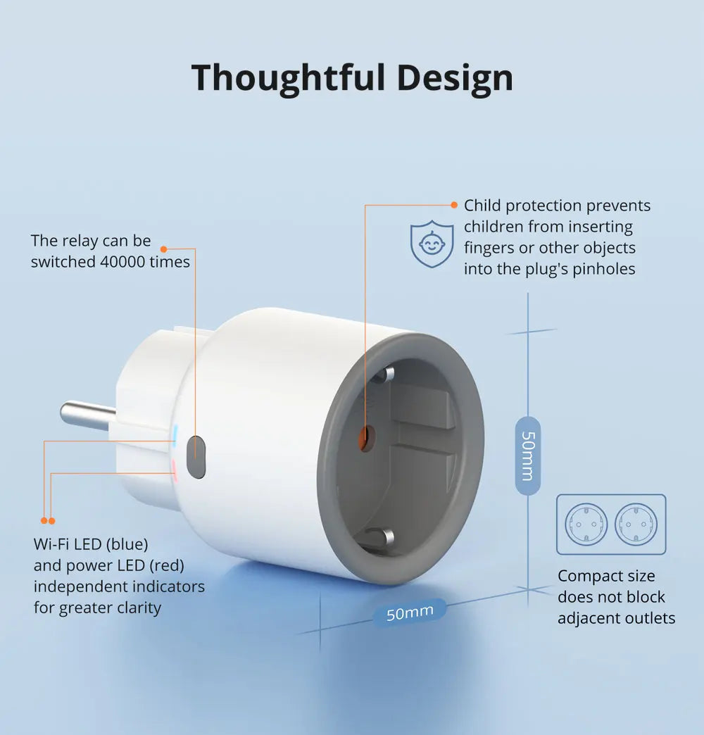 CowLost | sonoff-s60-wifi-smart-plug-with-energy-monitor-smart-home-module-timer-wireless-smart-socket-via-ewelink-app-alexa-google-home |5