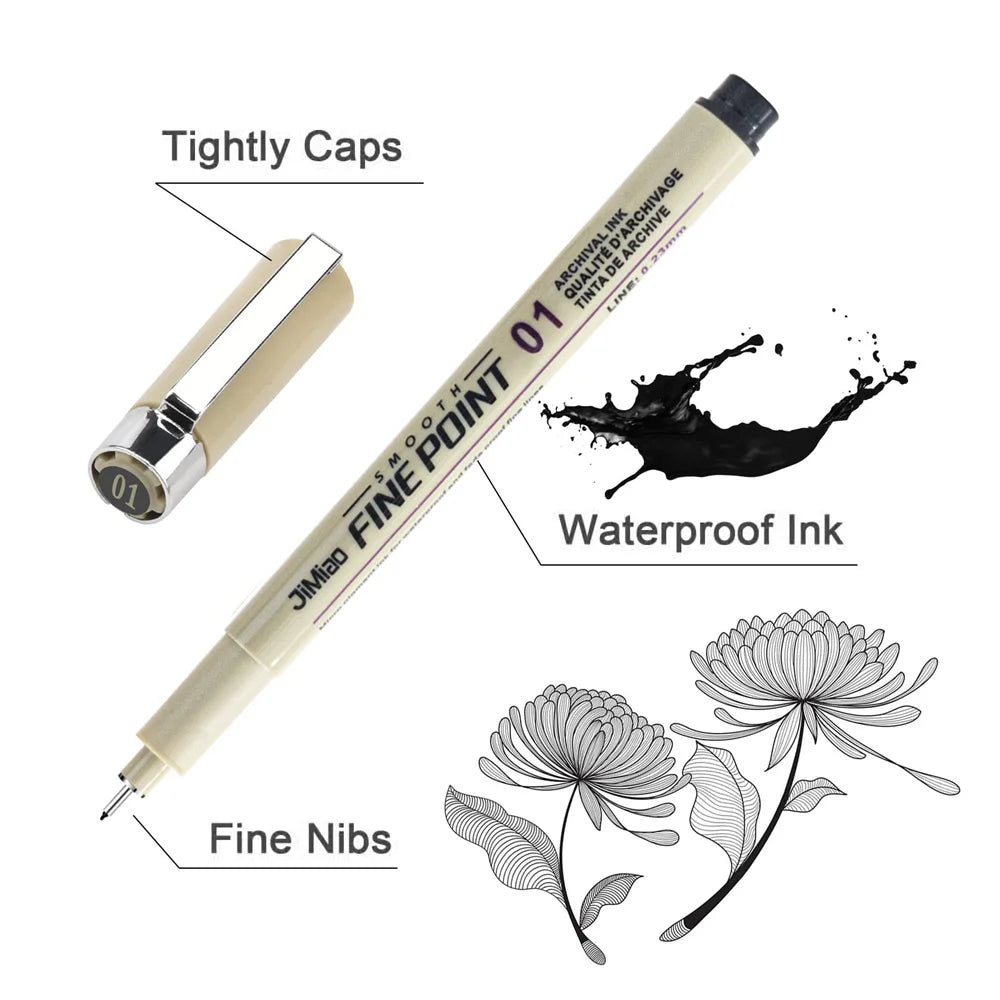 CowLost | markers-product_id-kolorowys-micro-fineliner-black-waterproof-art-pen-for-drawing-and-sketching |2