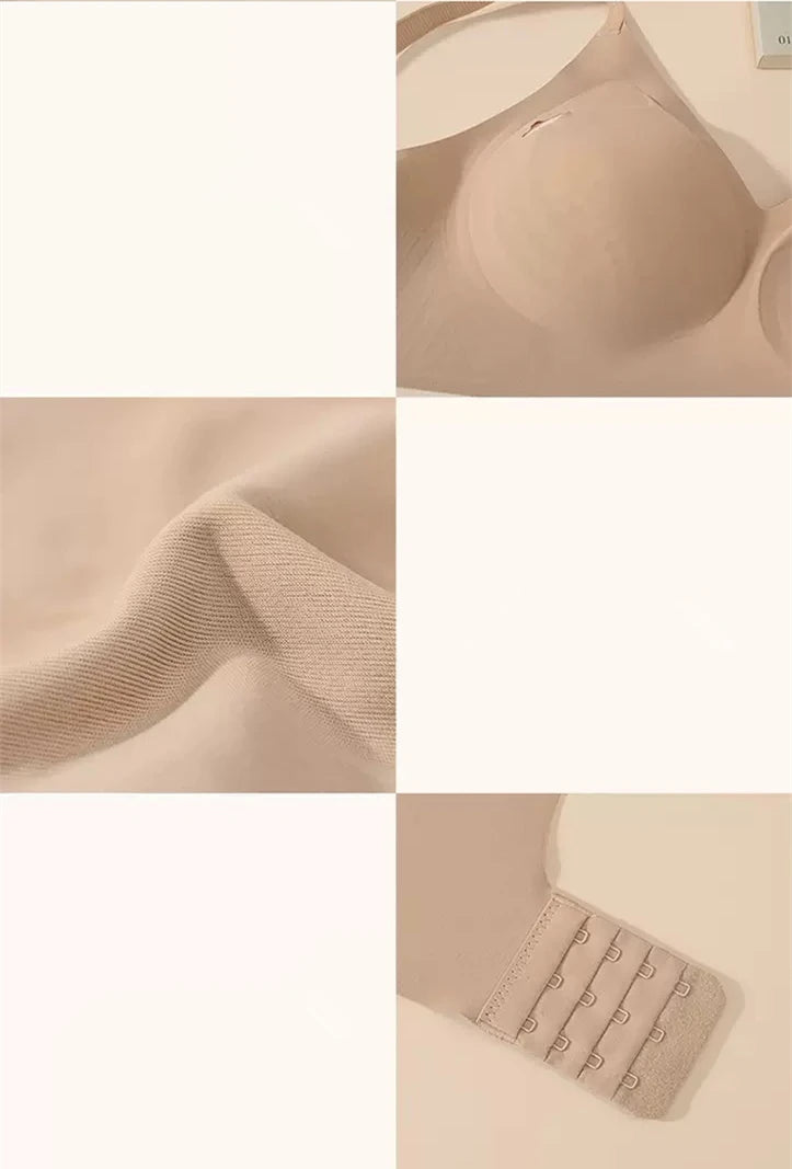 CowLost | comfortable-bra-without-underwire-soft-support-lifting-seamless-breast-reduction-small-chest-push-up-nude-bra |7
