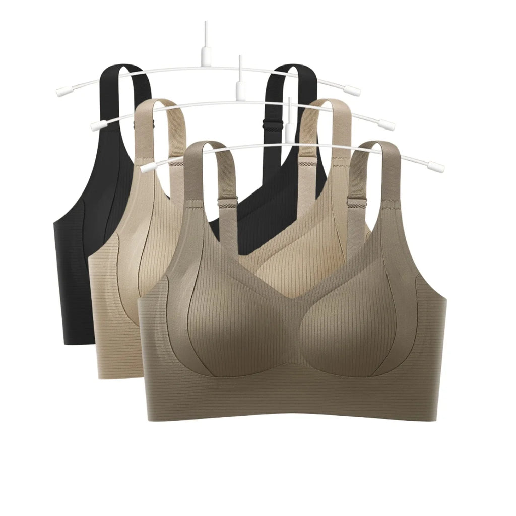 CowLost | product_id-3pcs-plus-size-seamless-push-up-bras-with-adjustable-straps-sizes-m-4xl |13