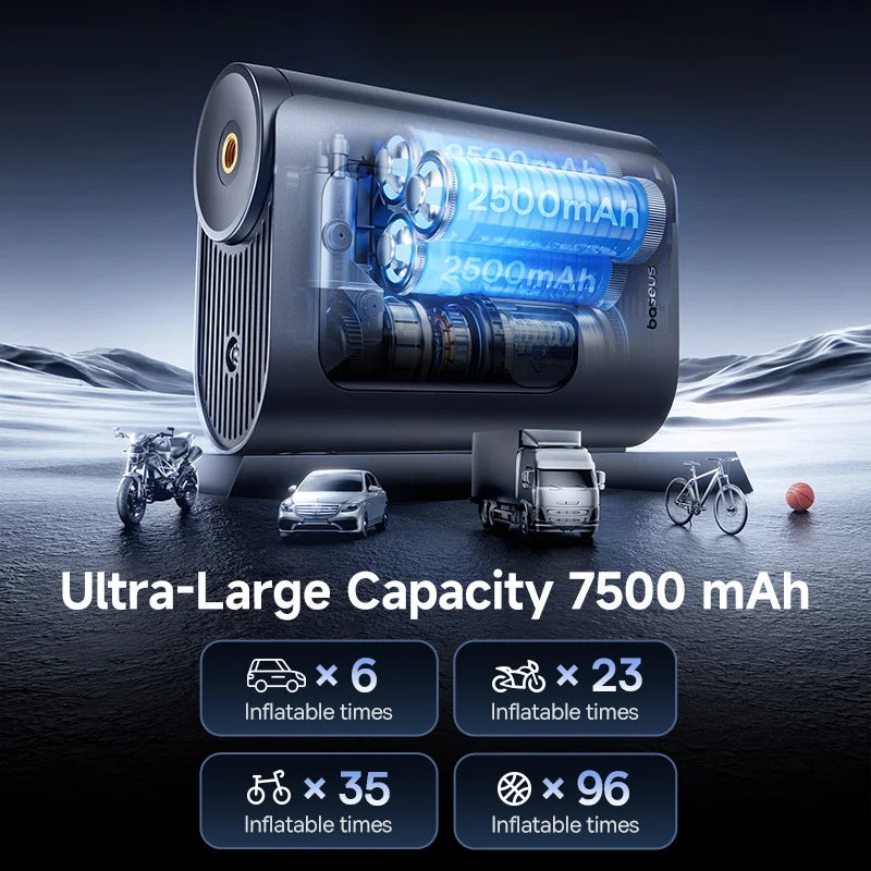 CowLost | baseus-gotrip-va1-pro-max-car-air-pump-7500mah-air-compressor |3