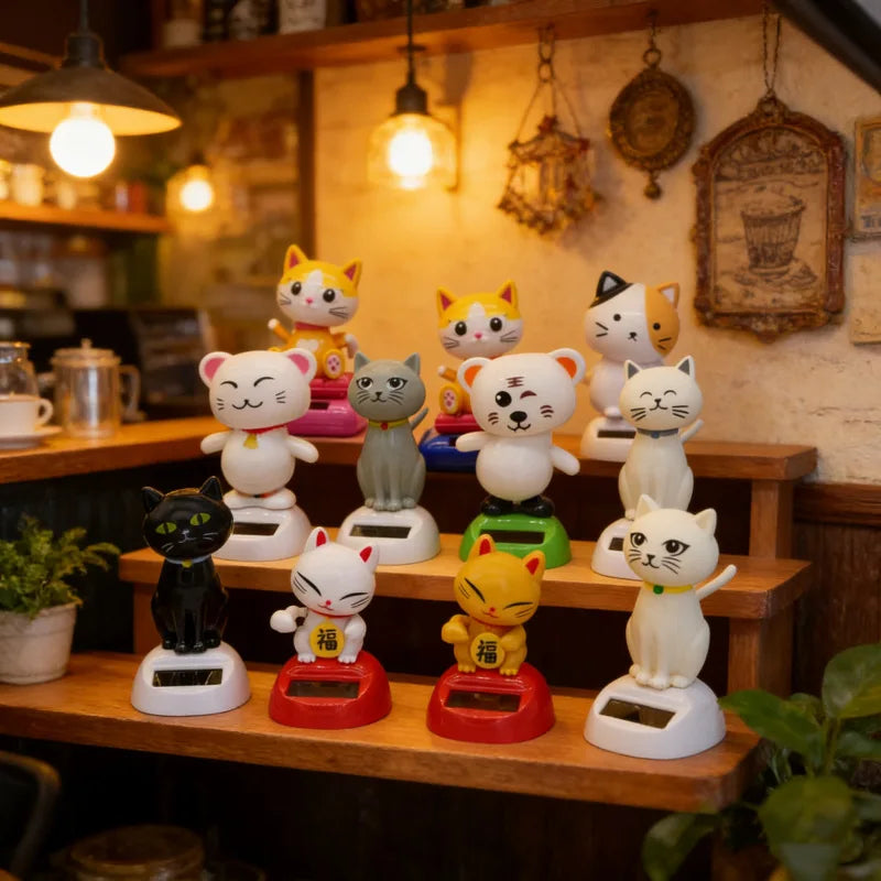CowLost | product_id-solar-powered-cartoon-cat-shaking-head-doll-for-car-and-desk-gift |1