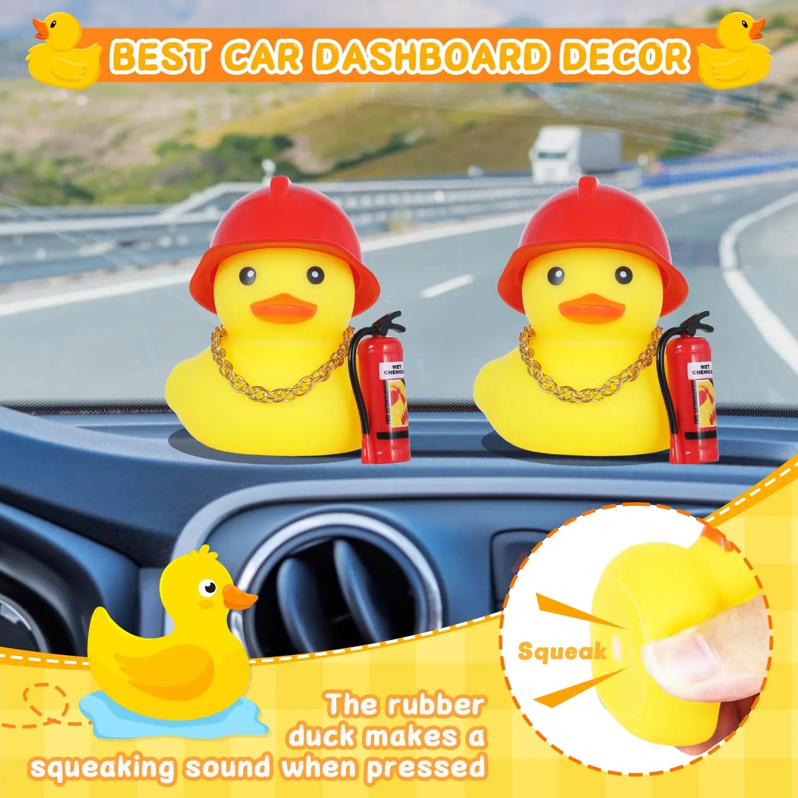 CowLost | product_id-firefighter-rubber-duck-car-dashboard-squeaky-ornament |4