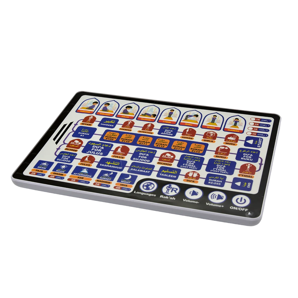7 Languages Arabic Alphabet Learning Tablet Kids Interactive Educational Touch Pad Gift