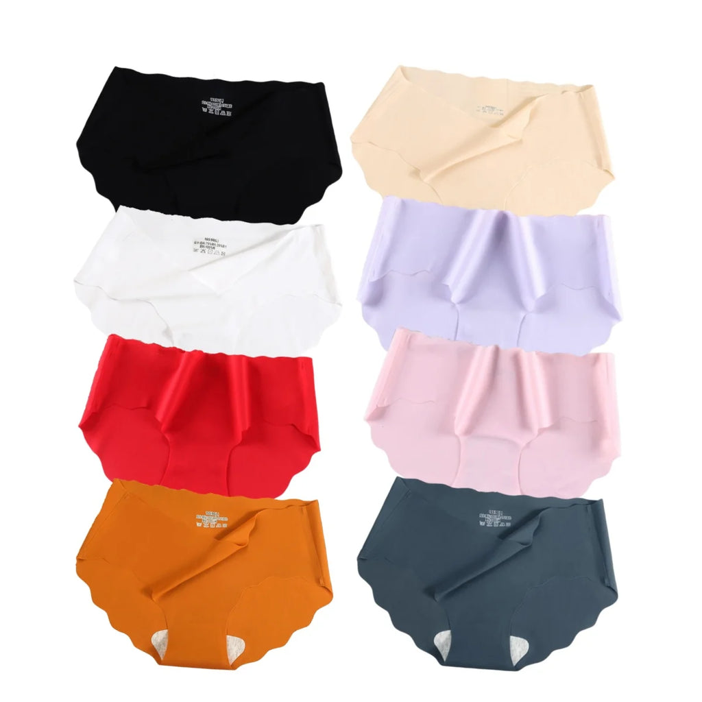 CowLost | product_id-3pcs-seamless-ice-silk-low-waist-womens-briefs-m-xl-invisible-underwear |1
