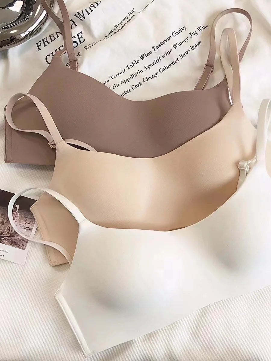 CowLost | thin-one-piece-seamless-underwear-womens-small-breasts-gathered-on-the-collection-side-breasts-no-steel-ring-breathable-bra |6