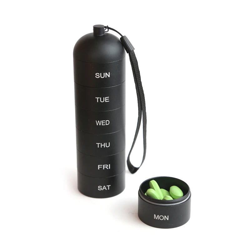 CowLost | product_id-waterproof-7-compartment-portable-weekly-pill-organizer-travel-vitamin-case |7