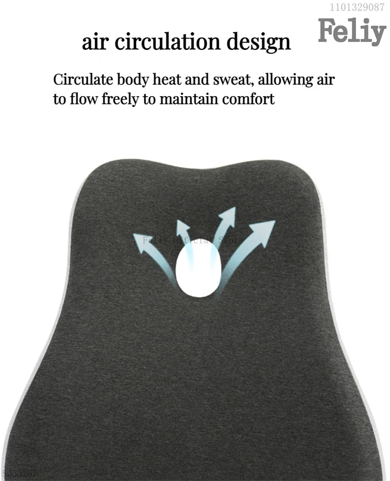 CowLost | memory-foam-office-chair-cushion-car-seat-support-waist-pillow-massage-lumbar-pain-relief-cushion-slow-rebound-orthopedic-pillow |14