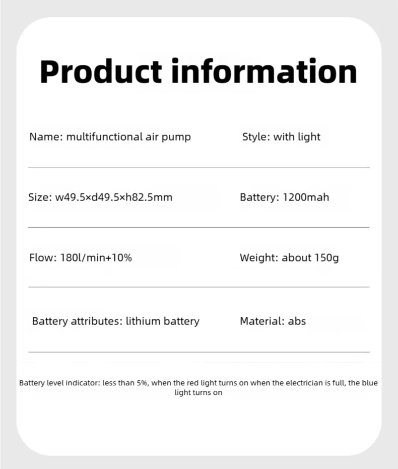 CowLost | pool-floats-product_id-yiju-mini-portable-usb-rechargeable-air-pump-with-1200mah-battery-for-inflating-and-deflating |22