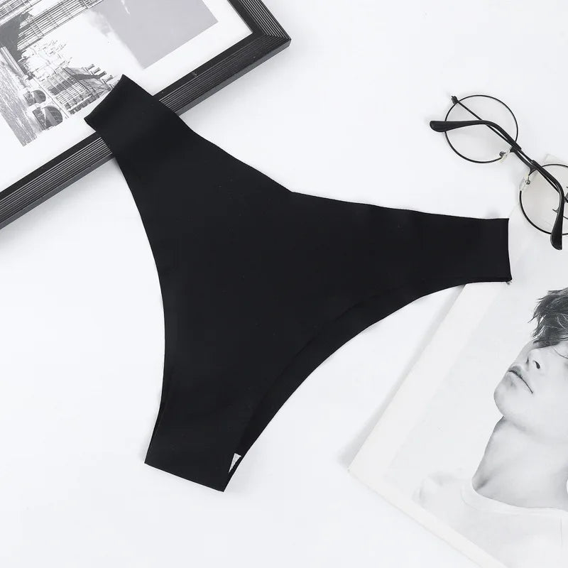 CowLost | product_id-3pcs-women-ice-silk-seamless-low-rise-v-waist-quick-dry-briefs-s-l |3