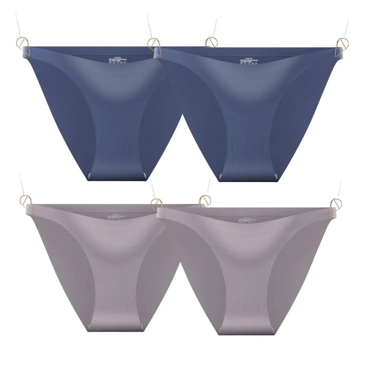 CowLost | product_id-4pcs-women-s-seamless-low-rise-ultra-thin-ice-silk-briefs-solid-colors |11