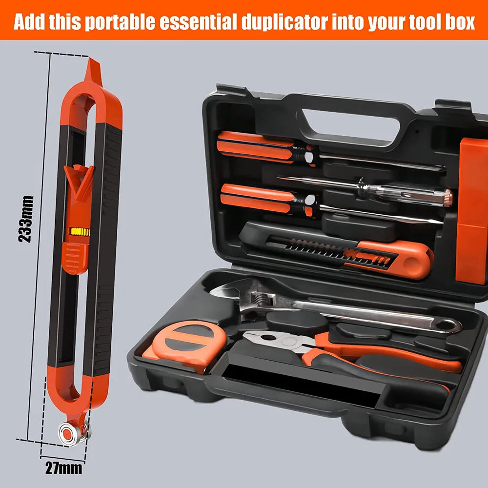 CowLost | profile-scribing-ruler-contour-gauge-with-lock-precise-scribe-tool-woodworking-edge-corner-measuring-profile-duplicator |13