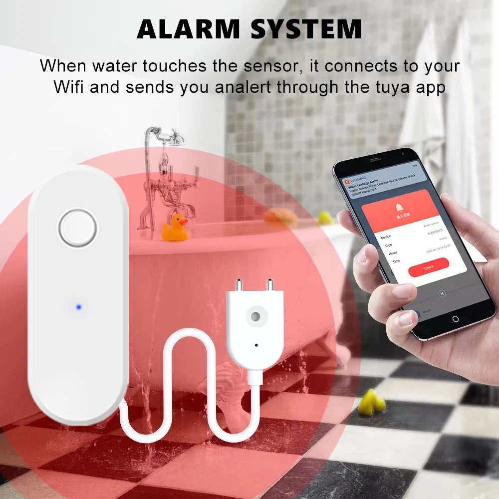 CowLost | earykong-tuya-wifi-water-leakage-sensor-independent-liquid-leak-alarm-4-versions-available-easy-installation |9