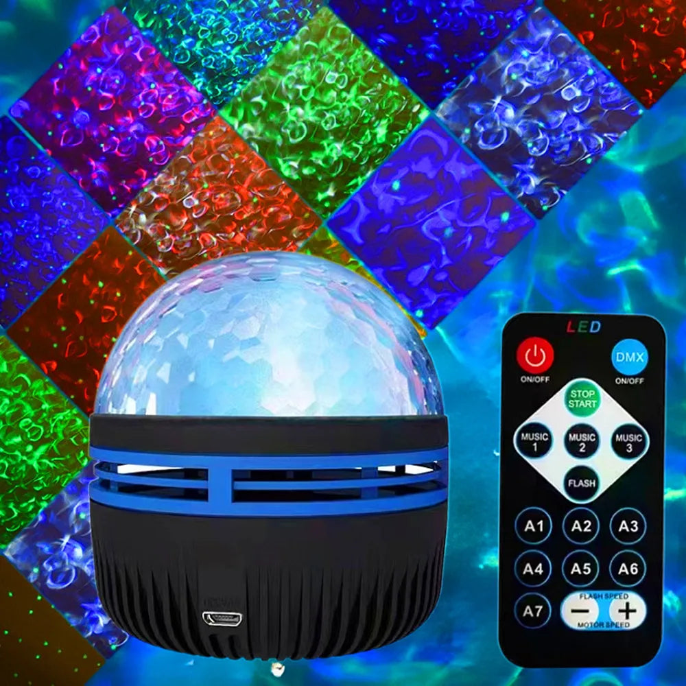 CowLost | night-lights-ambient-lighting-product_id-led-starry-galaxy-rotating-night-light-rgb-remote-aurora-star-sky-lamp-for-home-party-decor |2