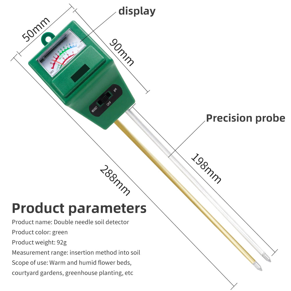 Digital Soil PH Meter Tester with Probe for Garden Plant Soil Acidity Test