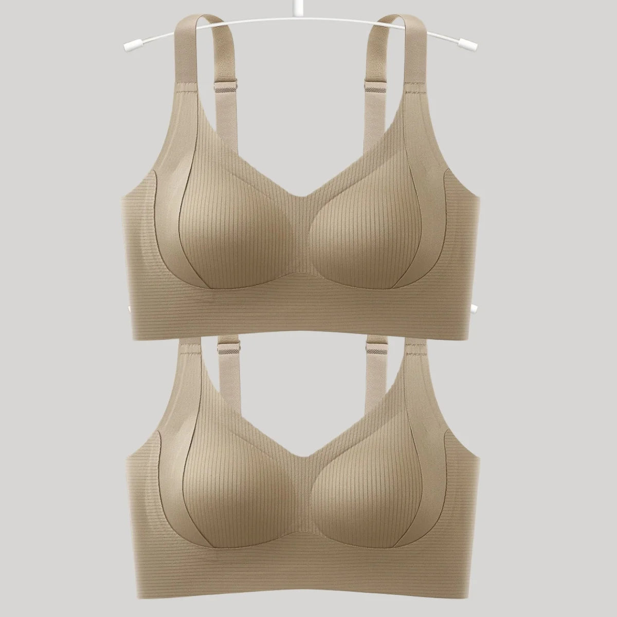 CowLost | product_id-2-pack-plus-size-wireless-push-up-bras-for-women-seamless-padded-wide-straps-m-4xl |10