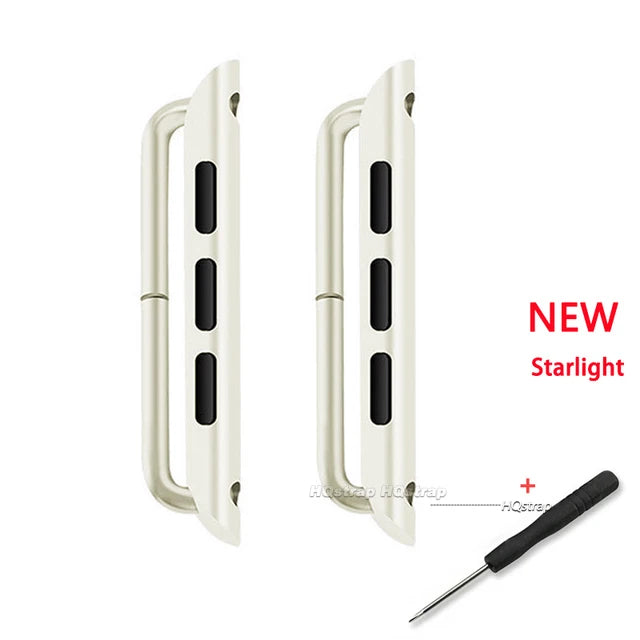 Stainless Steel Connector Adapter for Apple Watch Bands Series 9 8 7 6 5 SE 38-45mm