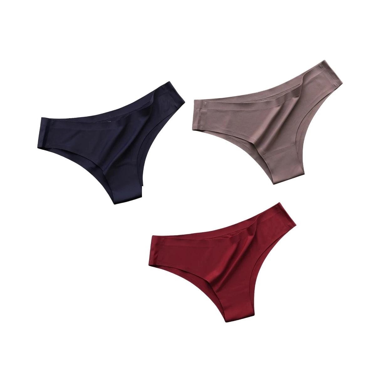 CowLost | product_id-3pcs-women-s-seamless-low-rise-ultra-thin-ice-silk-briefs-solid-color |16