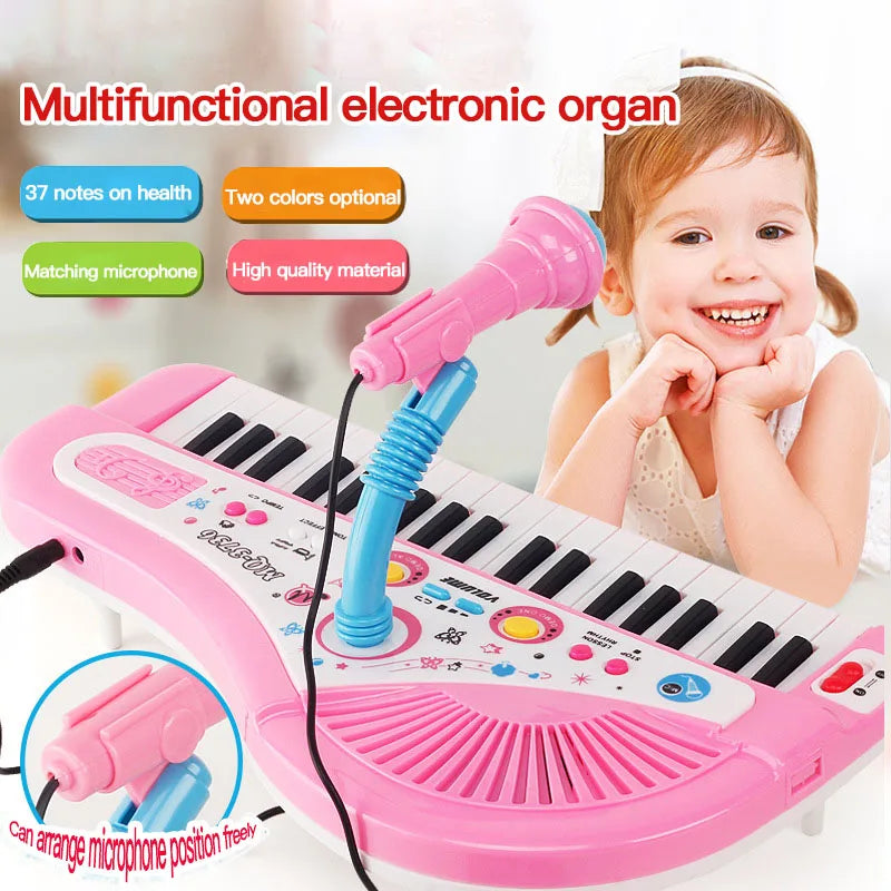CowLost | product_id-37-key-kids-electronic-piano-keyboard-with-microphone-educational-toy-gift |22