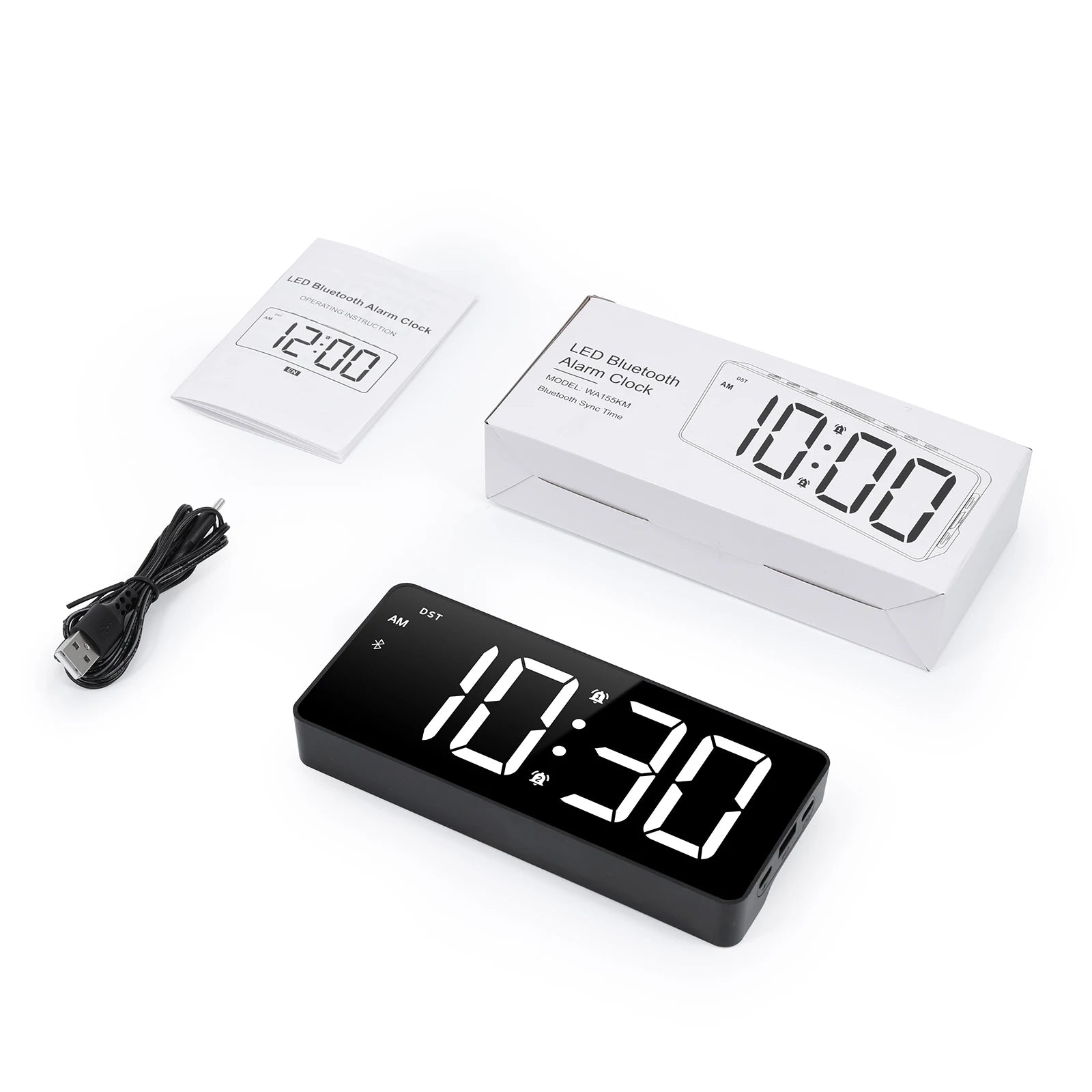 CowLost | product_id-oria-7-led-digital-alarm-clock-with-bluetooth-auto-time-sync-for-home-office |9