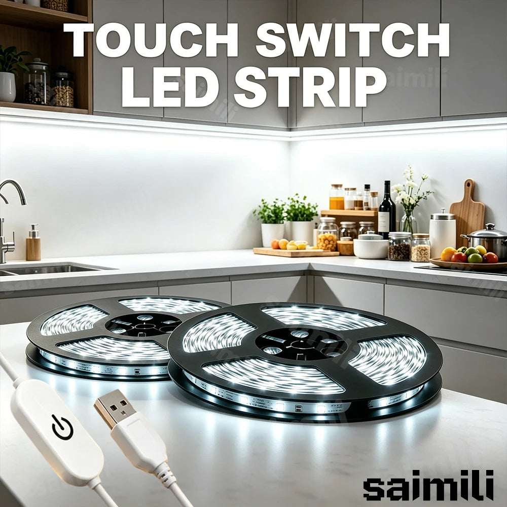 CowLost | light-ropes-strings-product_id-usb-5v-touch-control-led-strip-lights-with-adjustable-brightness-for-home-and-tv-backgrounds |1