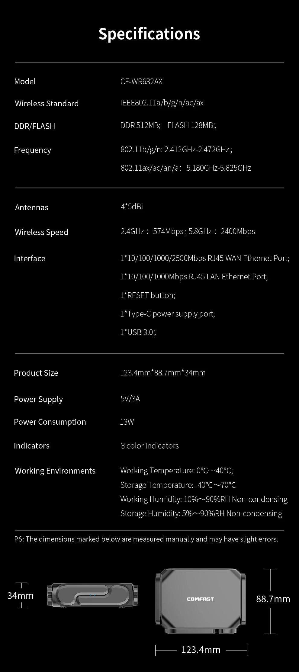 CowLost | comfast-ax3000-wifi-6-mesh-wifi-gigabit-router-2-4g-5-8ghz-dual-band |27