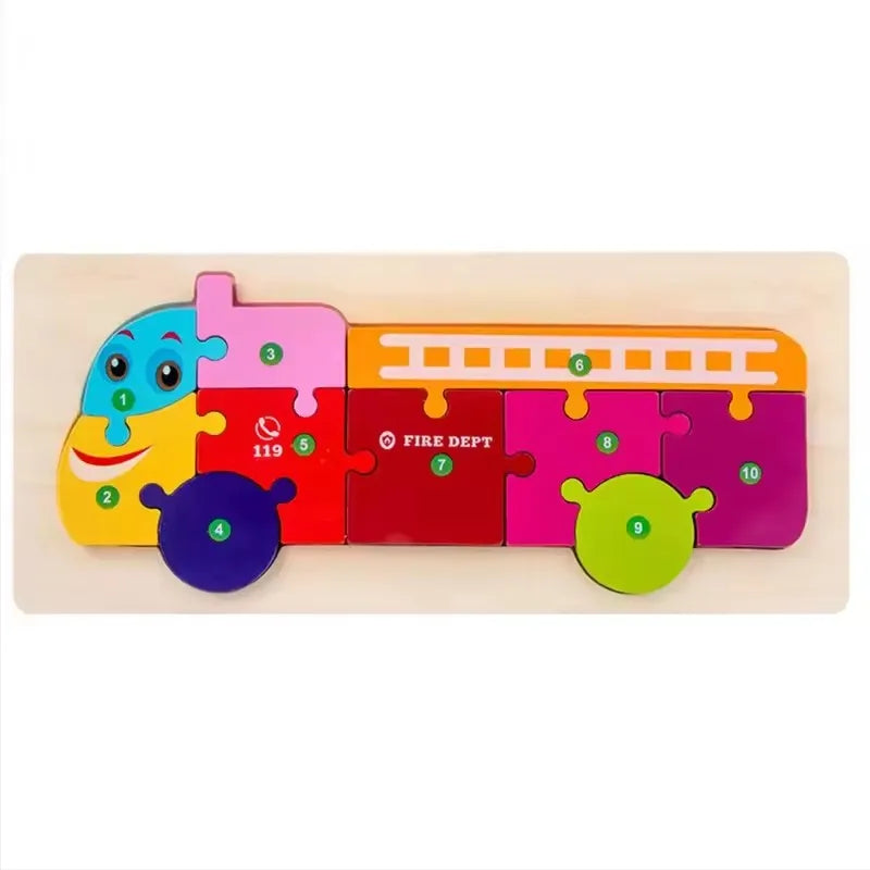 CowLost | fencing-barriers-wooden-baby-puzzle-toy-cute-animal-shapes-montessori-game |26
