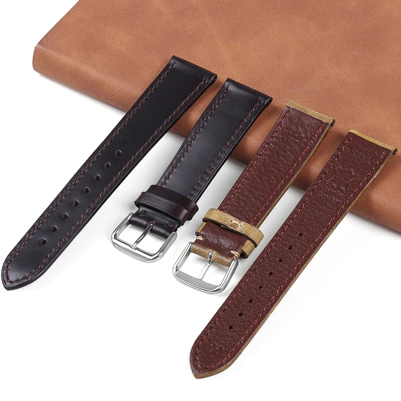 CowLost | bracelets-product_id-vintage-oil-wax-leather-watch-strap-pin-buckle-universal-cowhide-watchband-18-22mm |5