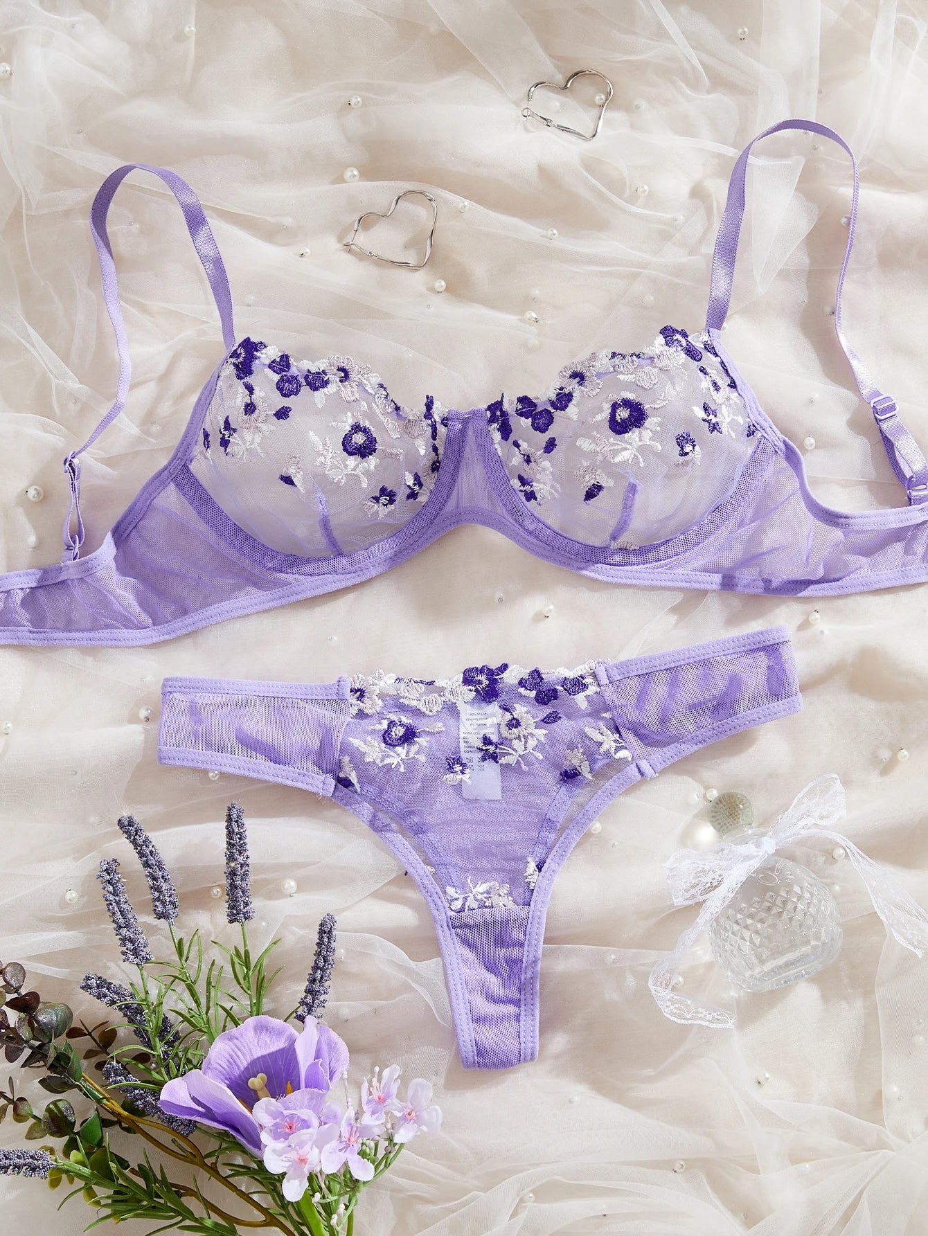 CowLost | fairy-sexy-lingerie-women-transparent-bralette-2-piece-underwear-sets |17