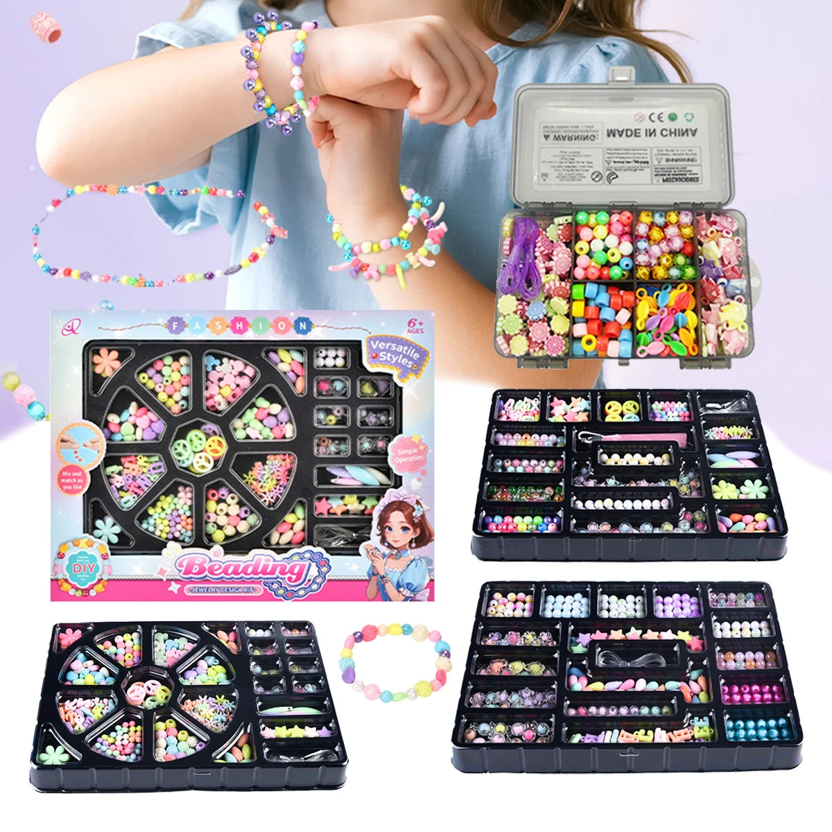 CowLost | product_id-diy-handmade-beaded-toy-set-for-bracelets-necklaces-gifts-for-girls |2