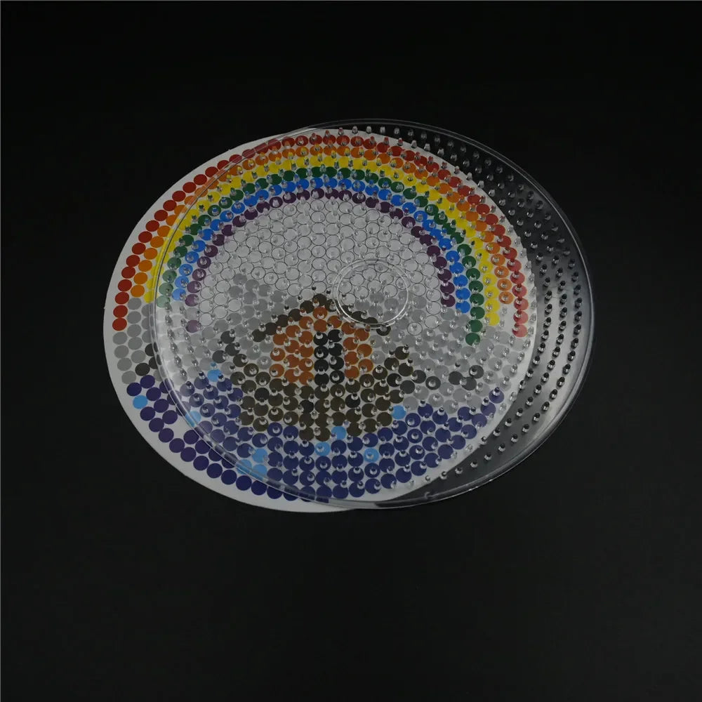 5mm Hama Beads Perler Pegboard Template Board Circular & Square Educational DIY Gift