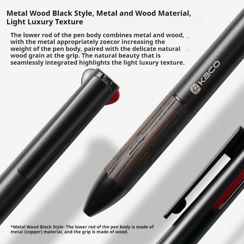 CowLost | product_id-kaco-easy-3-in-1-wooden-metal-0-5mm-gel-pen-and-mechanical-pencil-multi-purpose-writing-pen |2