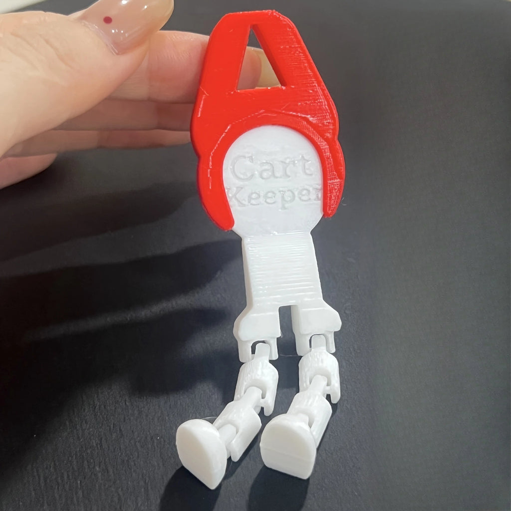 Creative Shopping Cart Keychain Token Supermarket Cart Unlock Tool Durable Plastic