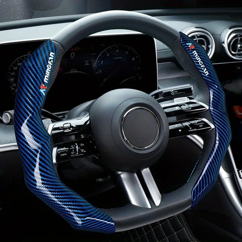CowLost | luxury-carbon-fiber-steering-wheel-cover |1