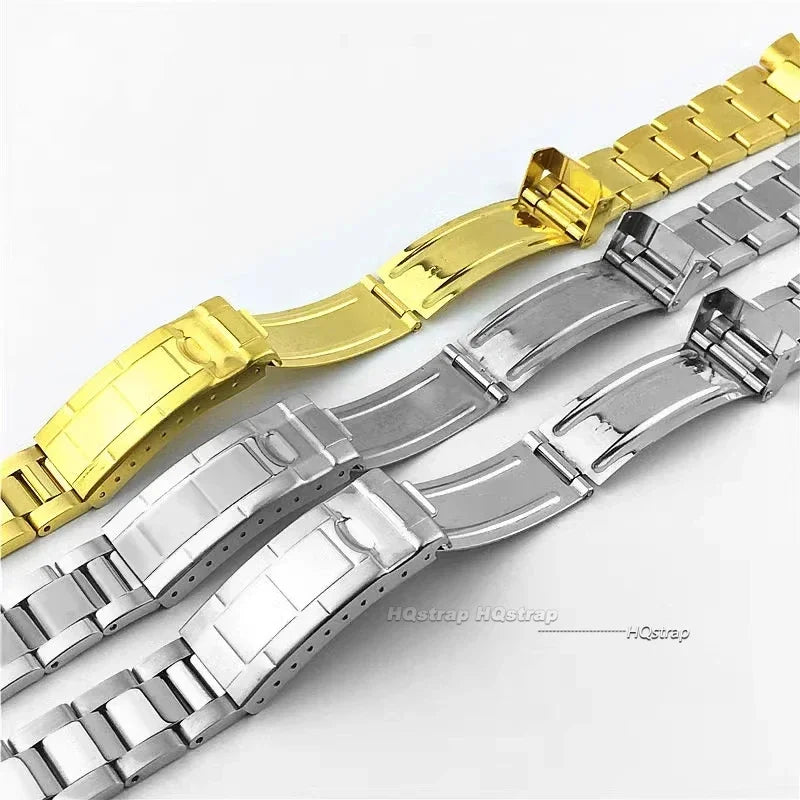 CowLost | bracelets-product_id-20mm-stainless-steel-watch-strap-for-rolex-submariner-daytona-with-diving-buckle-silver-gold |5