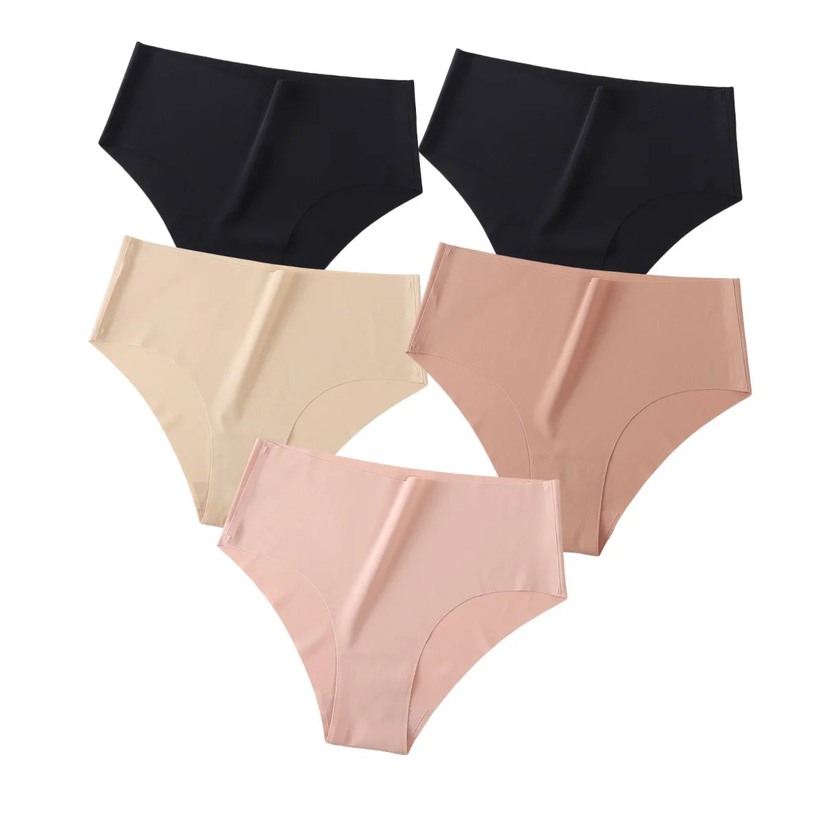 CowLost | product_id-5pcs-women-high-waist-seamless-breathable-briefs-xs-xl-pack |22