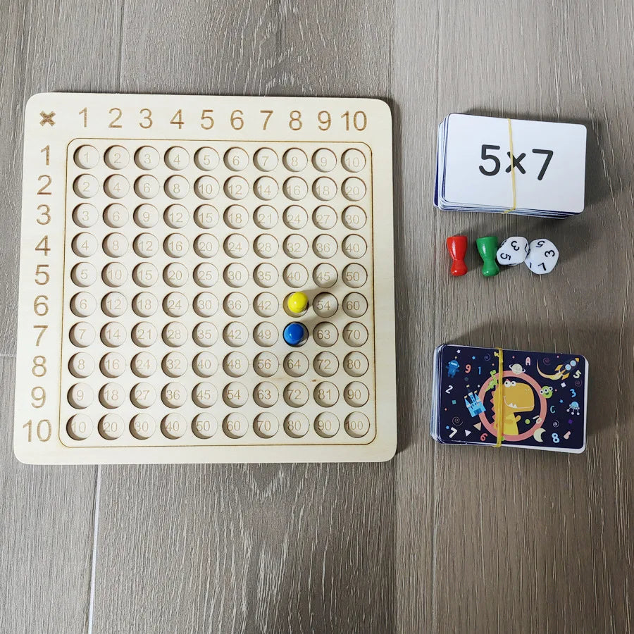CowLost | fencing-barriers-montessori-kids-99-multiplication-board-game-educational-math-toy |5