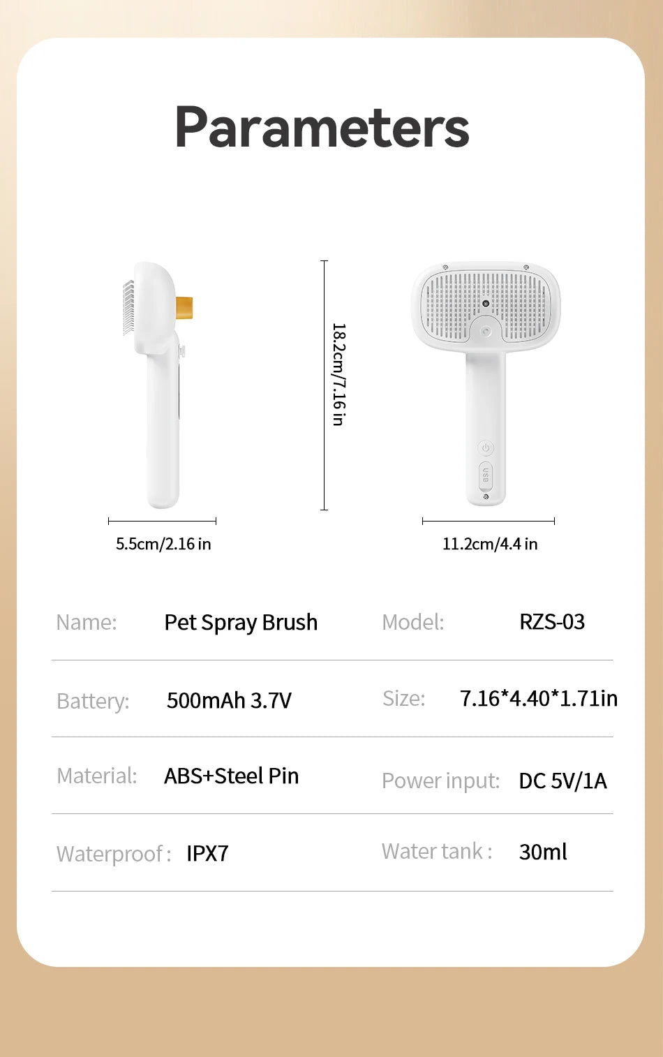 CowLost | tools-rojeco-electric-pet-steam-comb-spray-for-hair-removal |20