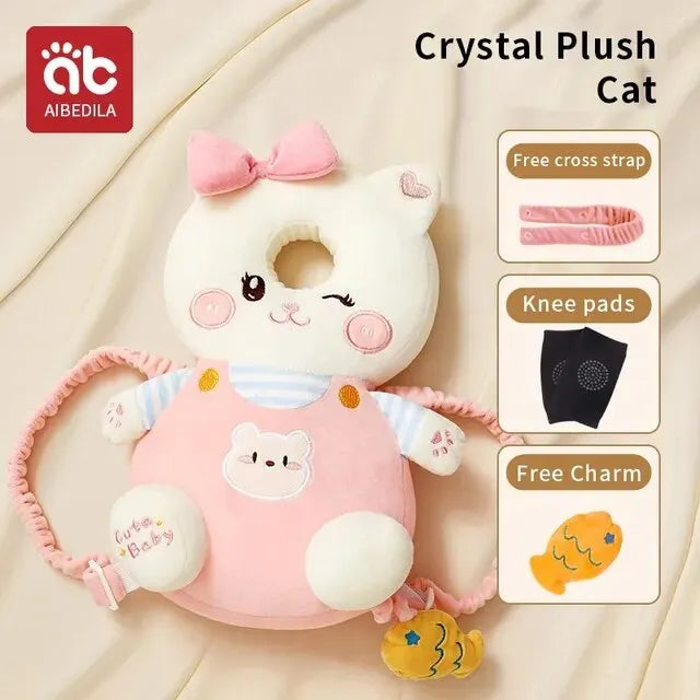 CowLost | aibedila-newborn-head-back-protector-baby-protect-pillow-learn-walk-headgear |25