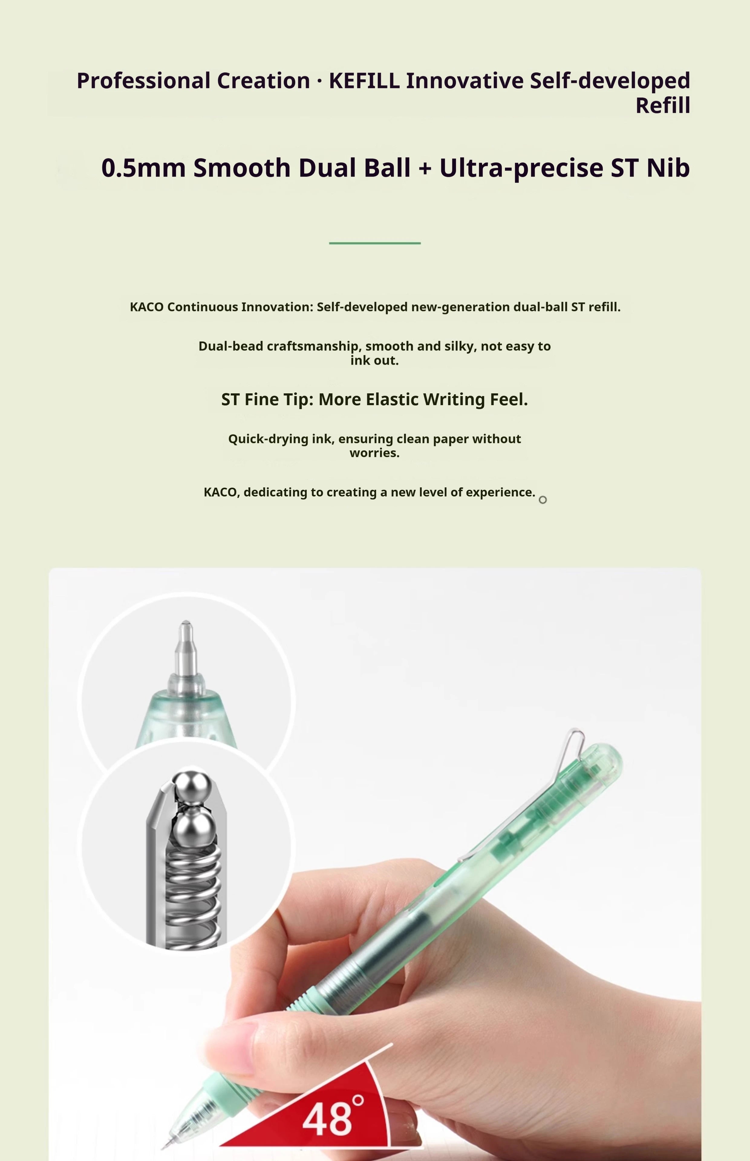 CowLost | product_id-kaco-k1-0-5mm-black-gel-pen-with-soft-grip-and-transparent-barrel-for-smooth-writing |16