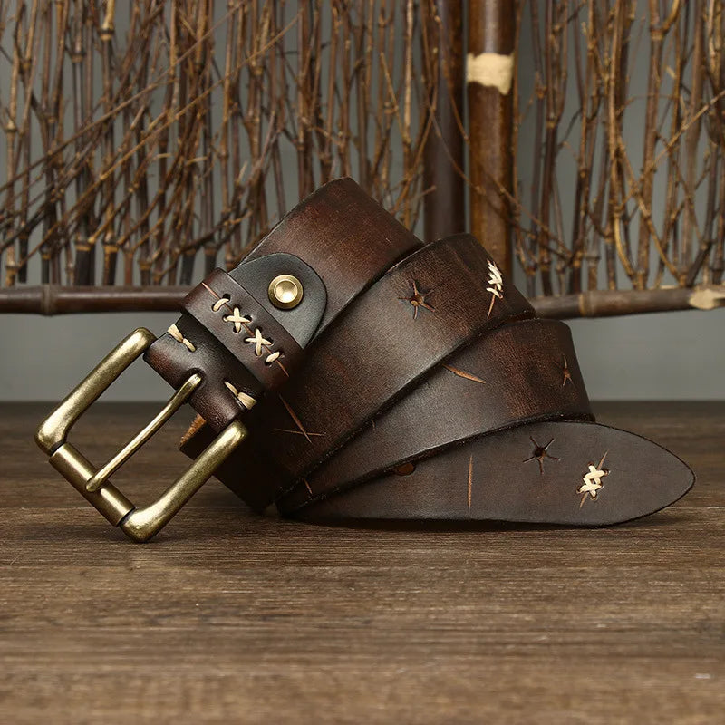 CowLost | 3-8cm-men-high-quality-genuine-leather-belt |14